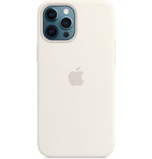 Чехол iPhone 12 Pro Max Silicone Case with MagSafe - White                                                                                                                                                                                                