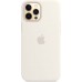 Чехол iPhone 12 Pro Max Silicone Case with MagSafe - White