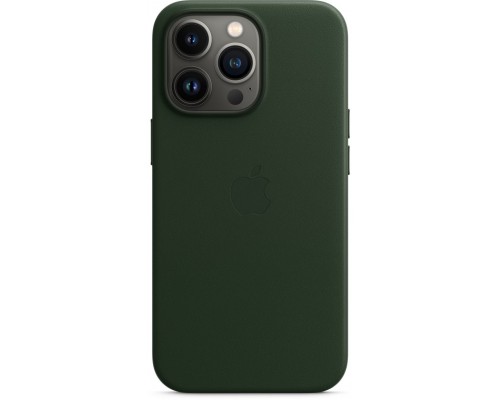 Чехол iPhone 13 Pro Leather Case with MagSafe - Sequoia Green