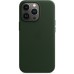 Чехол iPhone 13 Pro Leather Case with MagSafe - Sequoia Green