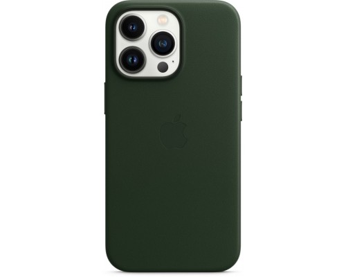 Чехол iPhone 13 Pro Leather Case with MagSafe - Sequoia Green