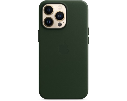 Чехол iPhone 13 Pro Leather Case with MagSafe - Sequoia Green