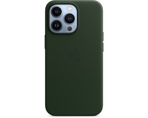 Чехол iPhone 13 Pro Leather Case with MagSafe - Sequoia Green