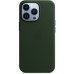 Чехол iPhone 13 Pro Leather Case with MagSafe - Sequoia Green