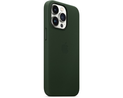 Чехол iPhone 13 Pro Leather Case with MagSafe - Sequoia Green