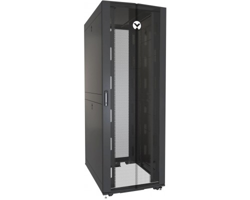 Шкаф Vertiv 48U 2265x 600x1100мм, 77% перф. передняя дверь с замком, 77% перф. распашная задняя дверь с замком, 4x19” серверных направляющих, боковые панели, крыша, ролики и регулируемые ножки, 2 органайзера для PDU и кабелей, 50хM6 гаек и винтов, RA