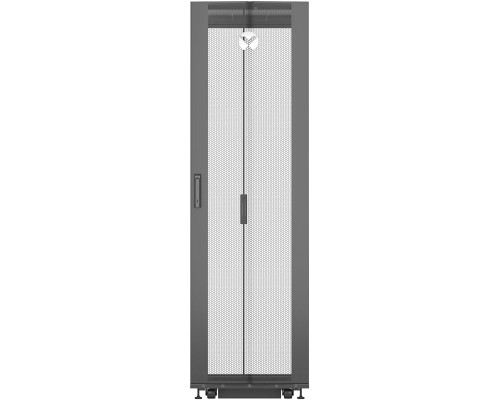 Шкаф Vertiv 42U 1998х600х1200мм, 77% перф. передняя дверь с замком, 77% перф. распашная задняя дверь с замком, 4x19” серверных направляющих, боковые панели, крыша, ролики и регулируемые ножки, 2 органайзера для PDU и кабелей, 50хM6 гаек и винтов, RAL