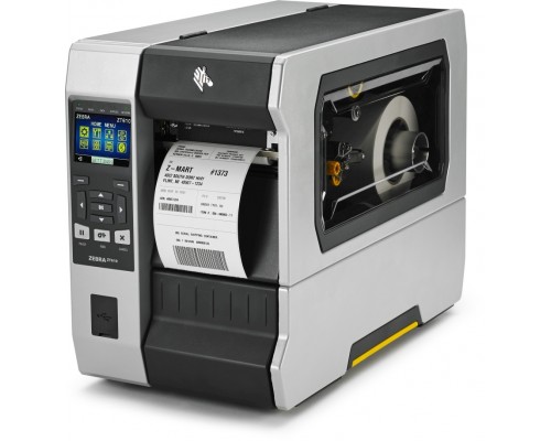 Принтер для этикеток TT Printer ZT610; 4'', 203 dpi, Euro and UK cord, Serial, USB, Gigabit Ethernet, Bluetooth 4.0, USB Host, Rewind, Color, ZPL