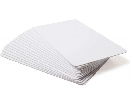 Бланк-карта Zebra white PVC cards, 10 mil PVC adhesive back with 14 mil Mylar release liner, 24 mil total thickness (500 cards)