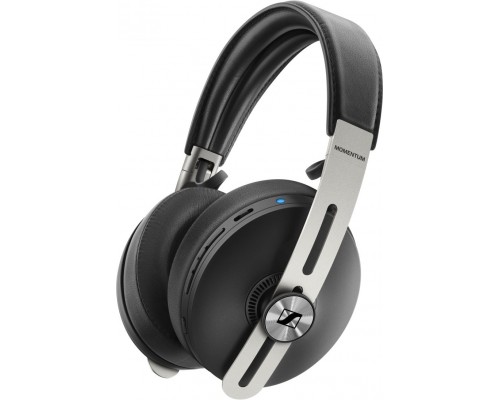 Наушники Sennheiser 508234/ Bluetooth 5.0 накладные закрытые складные, активное шумоподавление NoiseGard, 6-22000Гц  116дБ микрофон, регулировка громкости, ПДУ 5 кнопок, время работы до 17 часов, черная кожа/металл