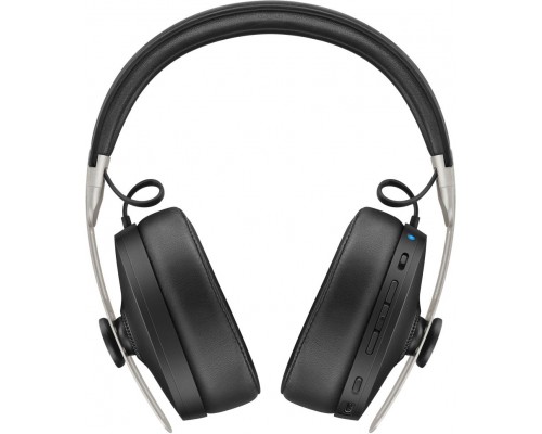 Наушники Sennheiser 508234/ Bluetooth 5.0 накладные закрытые складные, активное шумоподавление NoiseGard, 6-22000Гц  116дБ микрофон, регулировка громкости, ПДУ 5 кнопок, время работы до 17 часов, черная кожа/металл