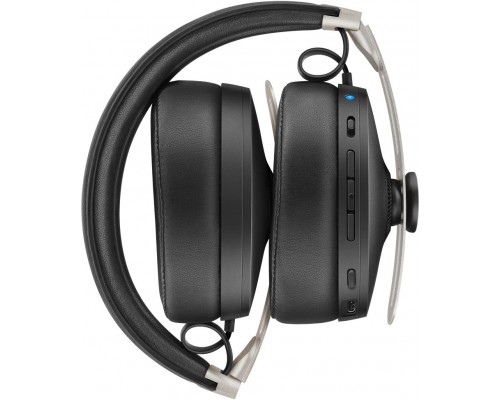 Наушники Sennheiser 508234/ Bluetooth 5.0 накладные закрытые складные, активное шумоподавление NoiseGard, 6-22000Гц  116дБ микрофон, регулировка громкости, ПДУ 5 кнопок, время работы до 17 часов, черная кожа/металл