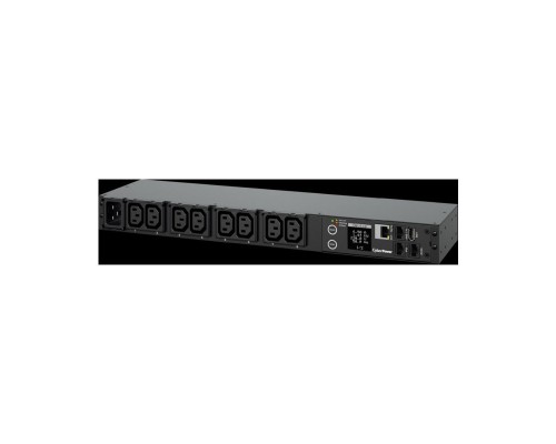 Блок распределения питания CyberPower 20MHVIEC8FNET(31005)  Monitor 1U type PDU, 16Amp, 8 IEC outlets, PPBE management S/W.