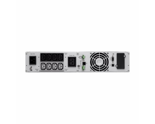 ИБП UPS Eaton 9SX 3000I Rack 2U, double conversion, rack enclosure, LCD, 3000VA, 2700W, IEC 320 C13 sockets 8pcs. and C19 1pc., Mini-Slot, USB, RS232, RPO, ROO, WxDxH 438x438x86.5mm., weight 26.5kg., 2 year warranty.