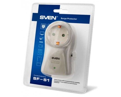 Сетевой фильтр SVEN SF-S1 (1 socket), gray