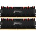 Модуль памяти KINGSTON Fury Gaming DDR4 Общий объём памяти 16Гб Module capacity 8Гб Количество 2 3600 МГц Радиатор Множитель частоты шины 16 1.35 В RGB черный KF436C16RBAK2/16