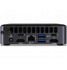 Неттоп Nettop Intel NUC, Intel Core i7-1165G7 (12M Cache, up to 4,70 GHz), 2xDDR4-3200 1.2V SO-DIMMs (up to 64 GBGb), Intel Iris X Graphics (Dual HDMI 2,0b w/HDMI CEC, Dual DP 1.4a via Type C), 1x Thunderbolt 4, 1x Thunderbolt 3, 4xUSB3.0, 3xUSB2.0, 