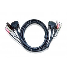 КВМ-кабель с интерфейсами USB, DVI-D Dual Link - CABLE DVI/USB B/MC.SP-DVI/USB A  2M                                                                                                                                                                      