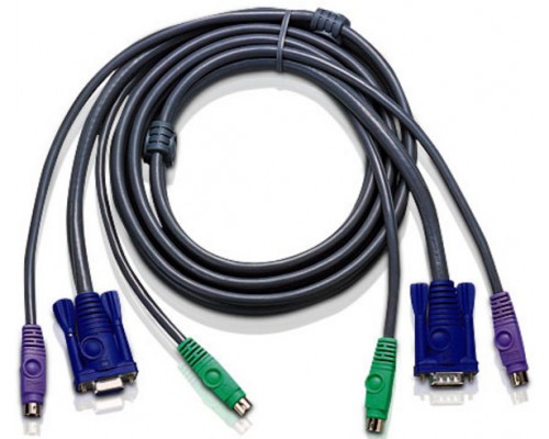 КВМ-кабель CABLE HD15M/MD6M/MD6M-HD15F/M, 1.8M