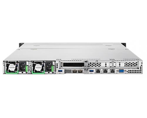 Сервер Fujitsu Primergy RX2530M5 Rack 1U,1xXeon 4210R 10C (2,4GHz/100W),1x32GB/2933/2Rx4/DIMM,no HDD(up to 8 SFF),RAID 420I 2GB(with BBU),2x1GBe,no DVD,no OCP,2x800W HP,Cable Arm kit 1U,IRMC adv,2xp/c,3YW