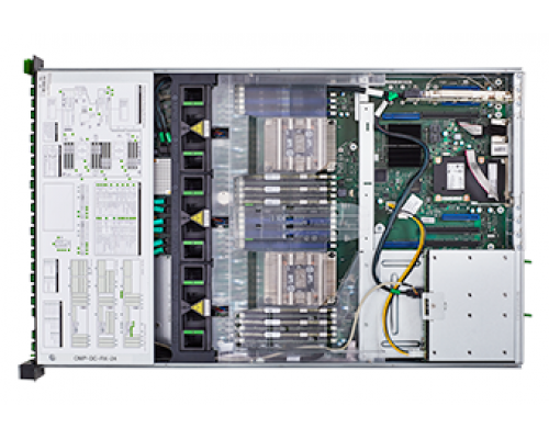 Сервер Fujitsu Primergy RX2540M5 Rack 2U Xeon 4215R 8C (3,2GHz/130W),2x16GB/2933/1Rx4/RDIMM,no HDD(up to 8SFF),RAID 420I 2GB (noBBU),2xGbE onb.,noDVD,noOCP,1x800W(upto2)HS,Cable Arm kit 2U,IRMCadv,no p/c,3YW
