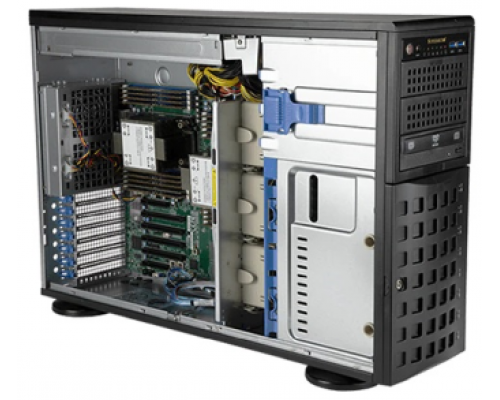 Платформа  Supermicro SuperServer 4U 740P-TR noCPU(2)3rd GenScalable/TDP 270W/no DIMM(16)/ SATARAID HDD(8)LFF/6xFH,M2/2x1GbE/2x1200W