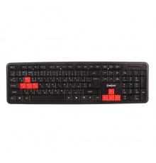 Клавиатура ExeGate Professional Standard LY-403 (USB, полноразмерная, влагозащищенная, 104кл., Enter большой, 8 оранжевых клавиш, длина кабеля 1,35м, черная, Color box)                                                                                  