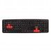 Клавиатура ExeGate Professional Standard LY-403 (USB, полноразмерная, влагозащищенная, 104кл., Enter большой, 8 оранжевых клавиш, длина кабеля 1,35м, черная, Color box)