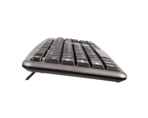 Клавиатура ExeGate Professional Standard LY-401 (USB, полноразмерная, влагозащищенная, 104кл., Enter большой, длина кабеля 1,35м, серебристый корпус, Color box)