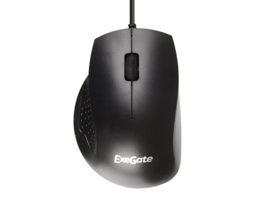 Мышь ExeGate Professional Standard SH-9028 (USB, оптическая, 1000dpi, 3 кнопки и колесо прокрутки, длина кабеля 1,5м, черная, Color box)