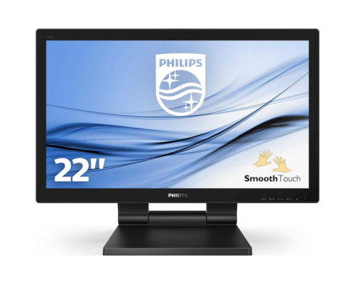 Монитор LCD 21.5'' [16:9] 1920х1080(FHD) TN, nonGLARE, TOUCH, 250cd/m2, H170°/V160°, 1000:1, 50M:1, 16.7M, 1ms, VGA, DVI, HDMI, DP, Tilt, Speakers, 3Y, Black