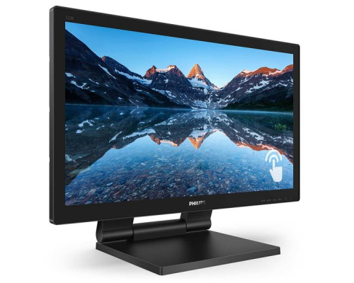 Монитор LCD 21.5'' [16:9] 1920х1080(FHD) TN, nonGLARE, TOUCH, 250cd/m2, H170°/V160°, 1000:1, 50M:1, 16.7M, 1ms, VGA, DVI, HDMI, DP, Tilt, Speakers, 3Y, Black