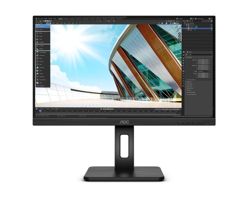 Монитор LCD 23.8'' [16:9] 1920х1080(FHD) IPS, nonGLARE, 250cd/m2, H178°/V178°, 1000:1, 50M:1, 16.7M, 4ms, HDMI, DP, USB-C, USB-Hub, Height adj, Pivot, Tilt, Swivel, Speakers, Audio out, 3Y, Black