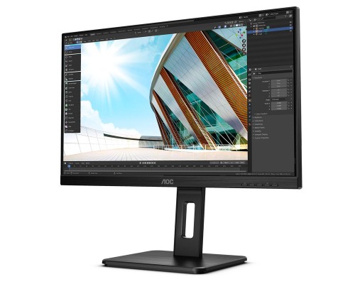 Монитор LCD 23.8'' [16:9] 1920х1080(FHD) IPS, nonGLARE, 250cd/m2, H178°/V178°, 1000:1, 50M:1, 16.7M, 4ms, HDMI, DP, USB-C, USB-Hub, Height adj, Pivot, Tilt, Swivel, Speakers, Audio out, 3Y, Black