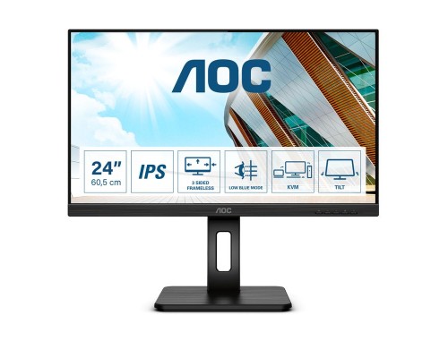 Монитор LCD 23.8'' [16:9] 1920х1080(FHD) IPS, nonGLARE, 250cd/m2, H178°/V178°, 1000:1, 50M:1, 16.7M, 4ms, HDMI, DP, USB-C, USB-Hub, Height adj, Pivot, Tilt, Swivel, Speakers, Audio out, 3Y, Black