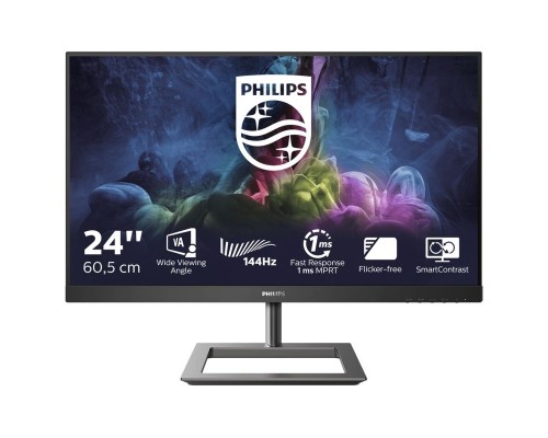 Монитор LCD 23.8'' 16:9 1920х1080(FHD) IPS, nonGLARE, 250cd/m2, H178°/V178°, 1000:1, 50M:1, 16.7M, 4ms, VGA, DVI, HDMI, DP, USB-Hub, Height adj, Tilt, Swivel, Speakers, 3Y, Black