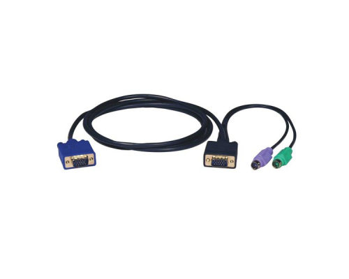 Кабели для переключения PS/2 (3-in-1) Cable Kit for KVM Switch B004-008, 6-ft.