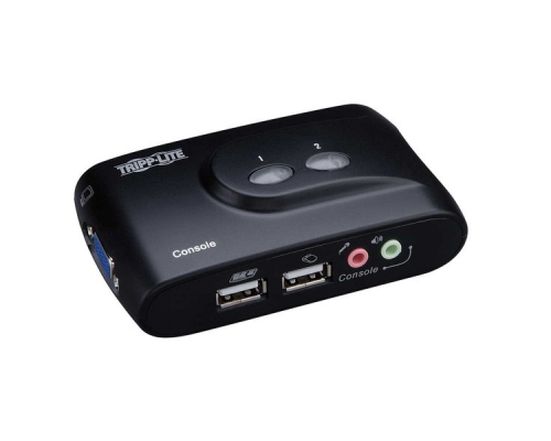 Переключатель 2-Port Compact USB KVM Switch w/Audio and Cable