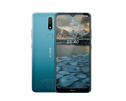 Смартфон NOKIA 2.4 DS TA-1270 BLUE 2/32, 6.5” 20:9 1600x720, 2.0GHz, 4 Core, 2GB RAM, 32GB, up to 512GB flash, 13Mpix+2pix/5Mpix, 2 Sim, GSM, WCDMA, LTE, BT v5.0, Wi-Fi, GPS/AGPS+GLONASS+Beidou, ALS,Proximity sensor, Accelerometer, Micro-USB, 4500mAh