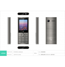 Телефон B241 Dark Grey, 2.4'', 32MB RAM, 32MB, 0.08Mpix, 2 Sim, Micro-USB, 2500mAh                                                                                                                                                                        