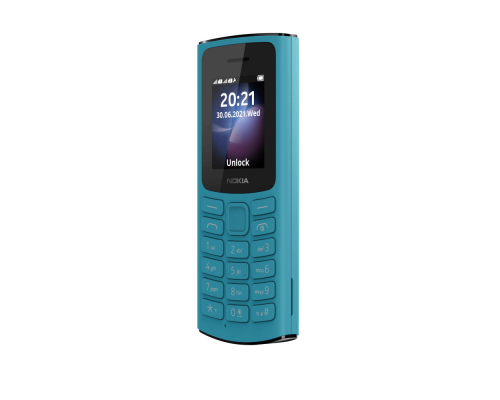 Телефон NOKIA 105 DS TA-1378 4G BLUE, 1.8'', 1 Core, 128MB + 48MB (ROM/RAM), 2 Sim, LTE + GSM/GPRS/WCDMA, Micro-USB, 1020mAh, 104,7g, 121x50x14,5