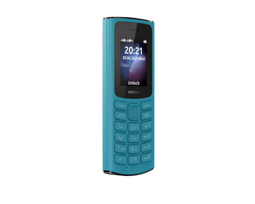 Телефон NOKIA 105 DS TA-1378 4G BLUE, 1.8'', 1 Core, 128MB + 48MB (ROM/RAM), 2 Sim, LTE + GSM/GPRS/WCDMA, Micro-USB, 1020mAh, 104,7g, 121x50x14,5