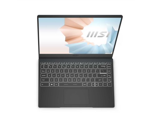 Ноутбук Modern 14 B11SBU-613RU Modern (MS-14D2)  14.0'' FHD(1920x1080)/Intel Core i5-1135G7 2.40GHz Quad/16GB+512GB SSD/GF MX450 2GB/WiFi/BT5.1/1.0MP/microSD/3cell/1,3 kg/W10/1Y/CARBON GREY