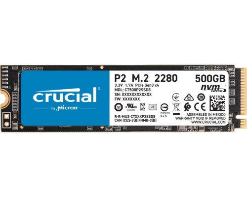 Жесткий диск SSD  M.2 2280 500GB P2 CT500P2SSD8 CRUCIAL