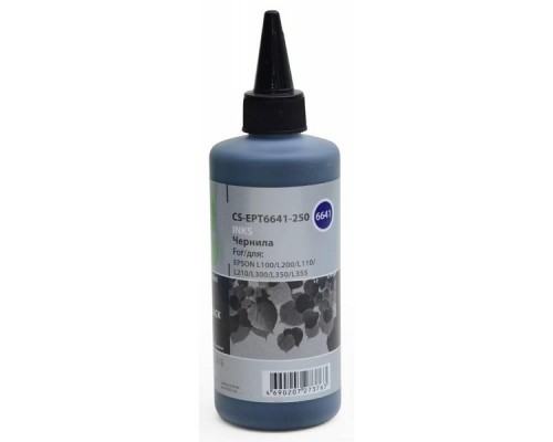 Чернила BLACK 250ML /L100 CS-EPT6641-250 CACTUS