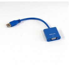 Кабель а/в TELECOM USB 3.0 to VGA-F TA710 Адаптер (Внешняя видеокарта) USB 3.0 - VGA-F display adapter Telecom TA710                                                                                                                                      