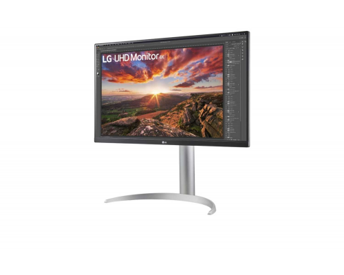 Монитор LCD 27'' [16:9] 3840x2160(UHD 4K) IPS, nonGLARE, 400cd/m2, H178°/V178°, 1200:1, Mega, 1,07 миллиардов цветов, 5ms, 2xHDMI, DP, USB-Hub, Height adj, Pivot, Tilt, Swivel, Speakers, 2Y, Серебристый