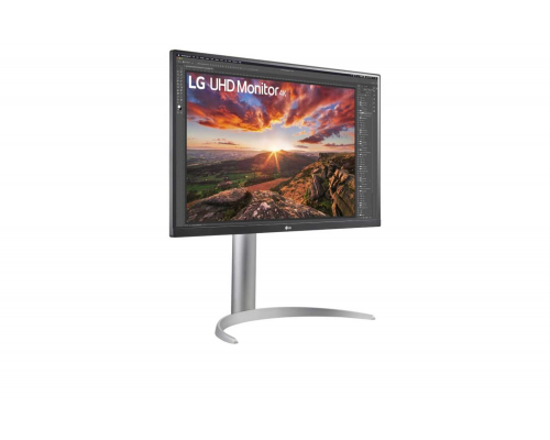 Монитор LCD 27'' [16:9] 3840x2160(UHD 4K) IPS, nonGLARE, 400cd/m2, H178°/V178°, 1200:1, Mega, 1,07 миллиардов цветов, 5ms, 2xHDMI, DP, USB-Hub, Height adj, Pivot, Tilt, Swivel, Speakers, 2Y, Серебристый