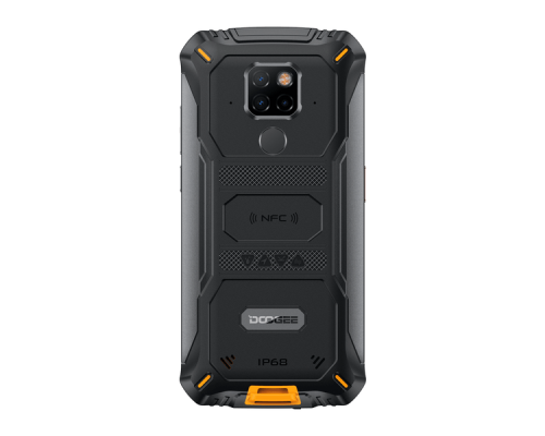 Смартфон Doogee S68 Pro Fire Orange, 5.9'' 1080x2280, 4 x Cortex - A53 2.0 ГГц+4 x Cortex -A73 2.0 ГГЦ, 8 Core, 6GB RAM, 128GB, up to 128GB flash, 21МП + 8МП + 8МП/16Mpix, 2 Sim, 2G, 3G, LTE, BT, Wi-Fi, NFC, GPS, Type-C, 6030 мА·ч, Android 9.0 (Pie),