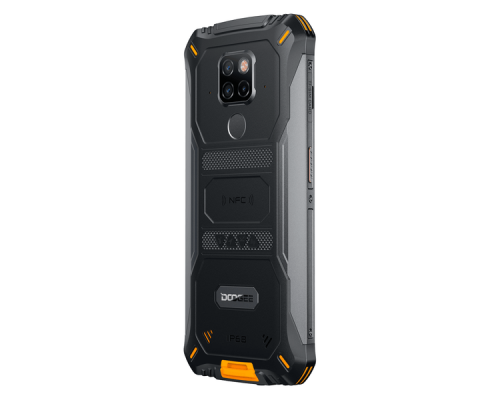 Смартфон Doogee S68 Pro Fire Orange, 5.9'' 1080x2280, 4 x Cortex - A53 2.0 ГГц+4 x Cortex -A73 2.0 ГГЦ, 8 Core, 6GB RAM, 128GB, up to 128GB flash, 21МП + 8МП + 8МП/16Mpix, 2 Sim, 2G, 3G, LTE, BT, Wi-Fi, NFC, GPS, Type-C, 6030 мА·ч, Android 9.0 (Pie),